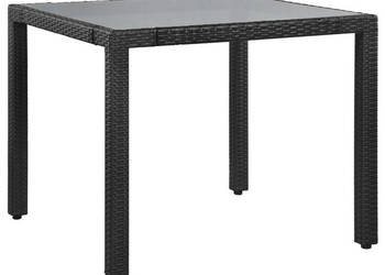 5-cz. zestaw mebli ogrodowych rattan PE czarny WM-44088