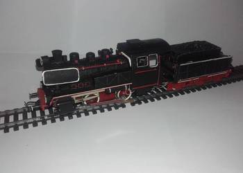Lokomotywa parowóz DB98 003 z tandemem  wiatrownicami, oświetlona H0 piko