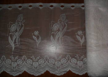 zazdroska ,krótka firanka 47 cm.,70 cm. krem