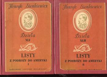 Listy z podróży do Ameryki T 1-2  - Henryk Sienkiewicz