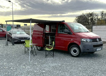 Volkswagen Transporter VW T5 2.0 TDI Kamper, klima, łóżko, roleta, WC, 3-o…