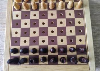 Szachy Kieszonkowe Drewniane Pintoy Pocket Chess 7948-0
