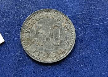 Stare monety 50 fenig 1917 Menden Niemcy
