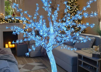 Drzewko led flash kwiat wiśni 180 cm kolor zimny