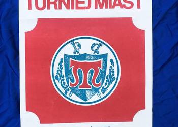 Plakat Turniej miast Łowicz - Żywiec 1986 rok libra Żyrardów