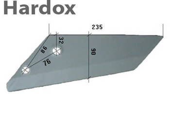 Lemiesz HARDOX 93950221 części do grubera agregatu POTTINGER