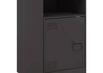 Szafka nocna czarna 345x39x62 cm stal WM-841763