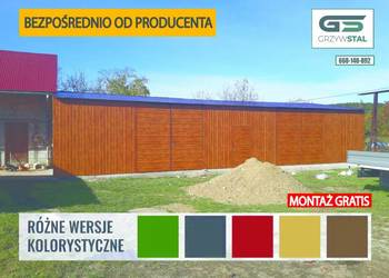 GARAŻ BLASZANY Złoty Dąb -Garaże Blaszane -Magazyn Rolniczy -GRZYWSTAL