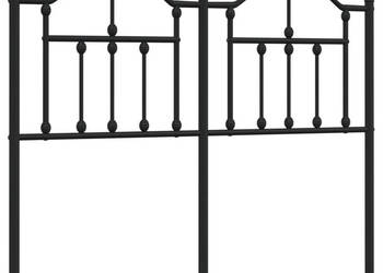 Metalowe wezgłowie czarne 120 cm WM-353470