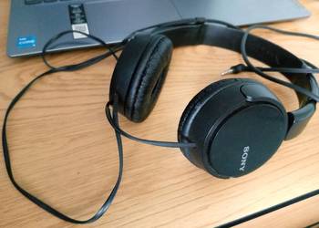 Słuchawki nauszne z mikrofonem Sony MDR-ZX110 czarne