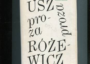 Proza - Tadeusz Różewicz