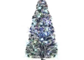 vidaXL Sztuczna choinka z LED i stojakiem 180 cm, włókno optycz(SKU:24242)