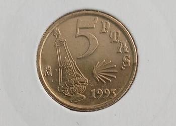 5 Pesetów Hiszpania 1993 r.