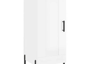 Szafka biała połysk 345x34x90 cm materiał drewnopochodny WM-830454