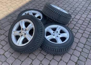 Felgi aluminiowe Mercedes + opony zimowe Saetta 205/55 R16 – komplet