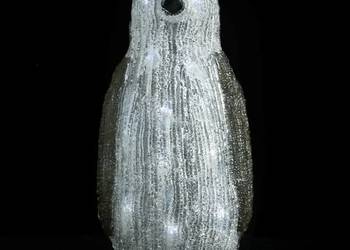 vidaXL Świąteczna, akrylowa figurka pingwina z LED, 30 cm（SKU:328787）