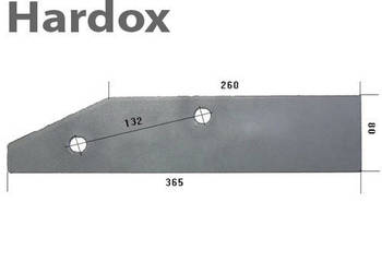 Płoza krótka HARDOX 27080704/P części do pługa RABEWERK