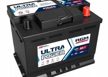 Akumulator Ultra Power AGM 12V 60Ah 680A