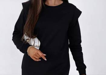 SUKIENKA BAWEŁNIANA BUFA WYGODNA PROSTA SPORTOWA DŁUGI RĘKAW S/M