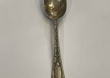 Srebrna łyżeczka Sterling 925 – bogato zdobiona, monogram