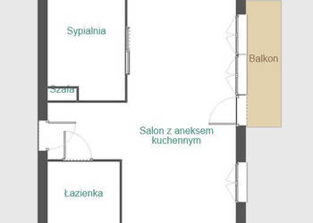 Mieszkanie Opole Piastowska 34m2 2 pokoje