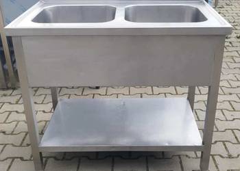 Zlew 2 Komorowy Z Półką - 100/60/85 cm - S 1120