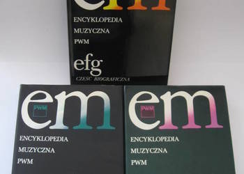 ENCYKLOPEDIA MUZYCZNA - tomy 1-3 - stan bardzo dobry