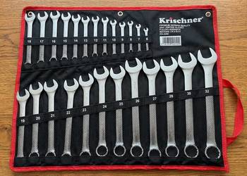 Nowy zestaw kluczy płasko‑oczkowych KRISCHNER 25 szt.