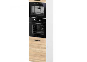 Słupek Kuchenny Stojący 60cm Piekarnik Mikrofala S60m Spremium Dąb Sonoma