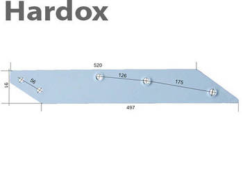 Płoza długa HARDOX do pługa UNIA grudziądz TUR IBIS VIS