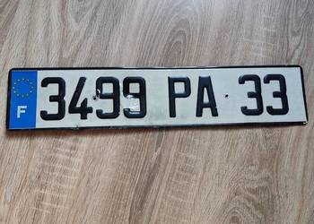 Tablica rejestracyjna Francja