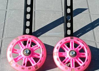 Kółka boczne do rowerku dziecięcego / Świecące / Nowe / Regulowane