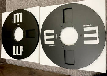 Szpule magnetofonowe 26,5cm - Maxell - czarne