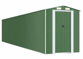 Szopa ogrodowa zielona 192x1021x223 cm stal galwanizowana WM-3147437