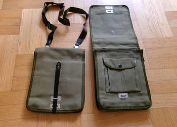 Torba polowa podofocerska brezentowa na ramie  .