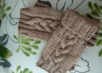 Mitenki rękawiczki beż