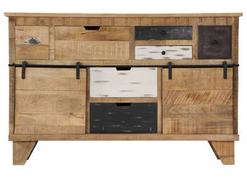 Szafka 140x38x90 cm lite drewno mango WM-249874