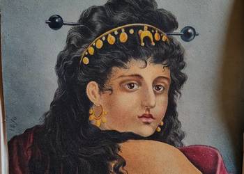 Stary obraz akwarela