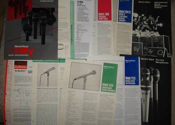 Electro-Voice brochures catalogs lot - katalogi broszury specyfikacje Electro-Voice brochures catalogs lot - katalogi broszury specyfikacje