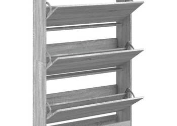 Szafka na buty szary dąb sonoma 80x21x1255 cm WM-839929