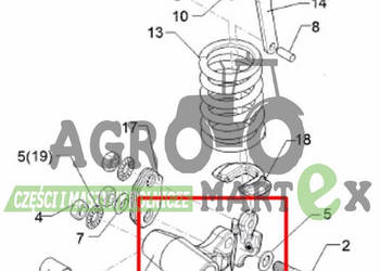 42710037 WSPORNIK UCHWYT LH LEMKEN
