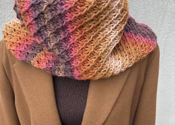 Szal komin handmade prezent dla Niej Szal komin handmade prezent dla Niej