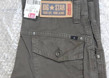 Spodnie Big Star W30/L32 - Nowe / kolor khaki