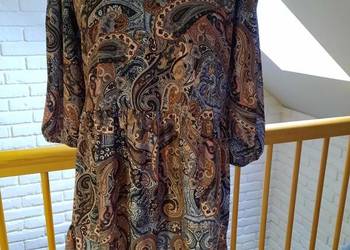 Sukienka print boho jedwab Moda Italy