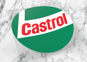 Naklejka CASTROL 6 x 6 cm 2t olej honda vtec