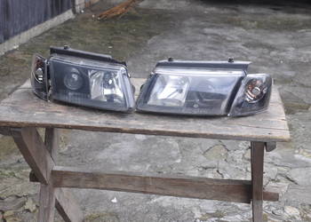 Reflektory Lampy Hella Black Passat B5 Xenon Czarne Soczewki