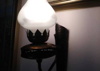 vintage kinkiet metaloplastyka