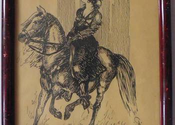 Stary Obraz Szwedzki 1918 r. Sygnowany