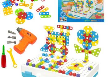 Puzzle konstrukcyjne w walizce z narzędziami, 193 elementy