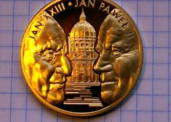 MEDAL - PORTRET PODWÓJNY JAN PAWEŁ II i JAN XXIII